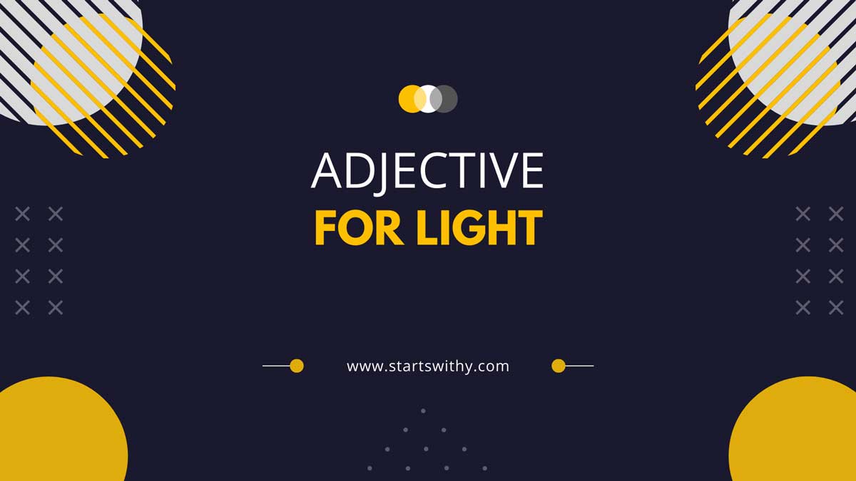 how to describe light in creative writing