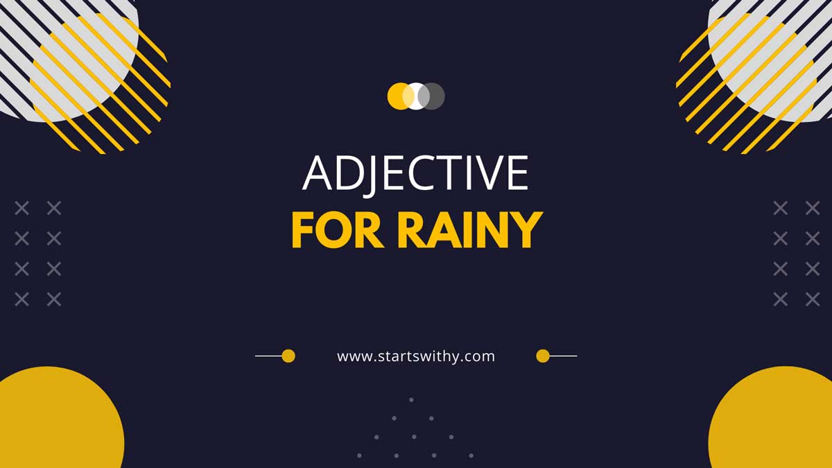 300 Adjective Words To Describe Rainy