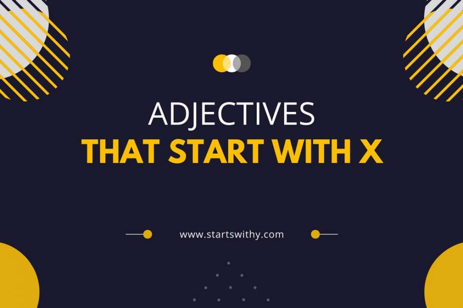 Adjectives That Start With X