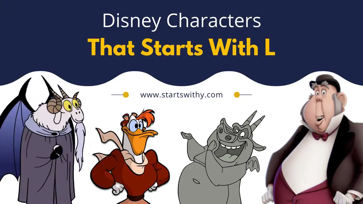 Disney characters start with l