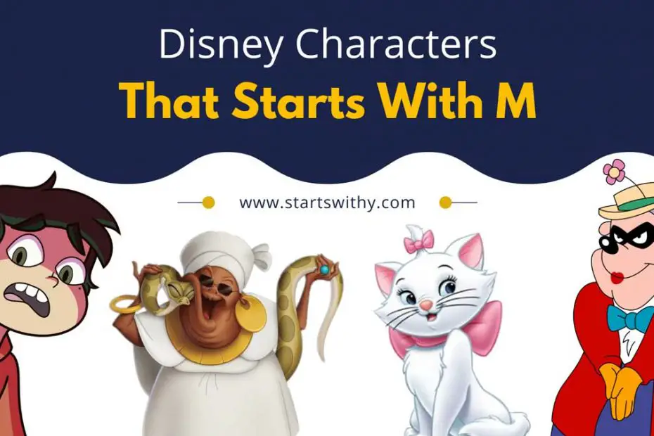 Cartoon Characters that Start with D – Mary Martha Mama