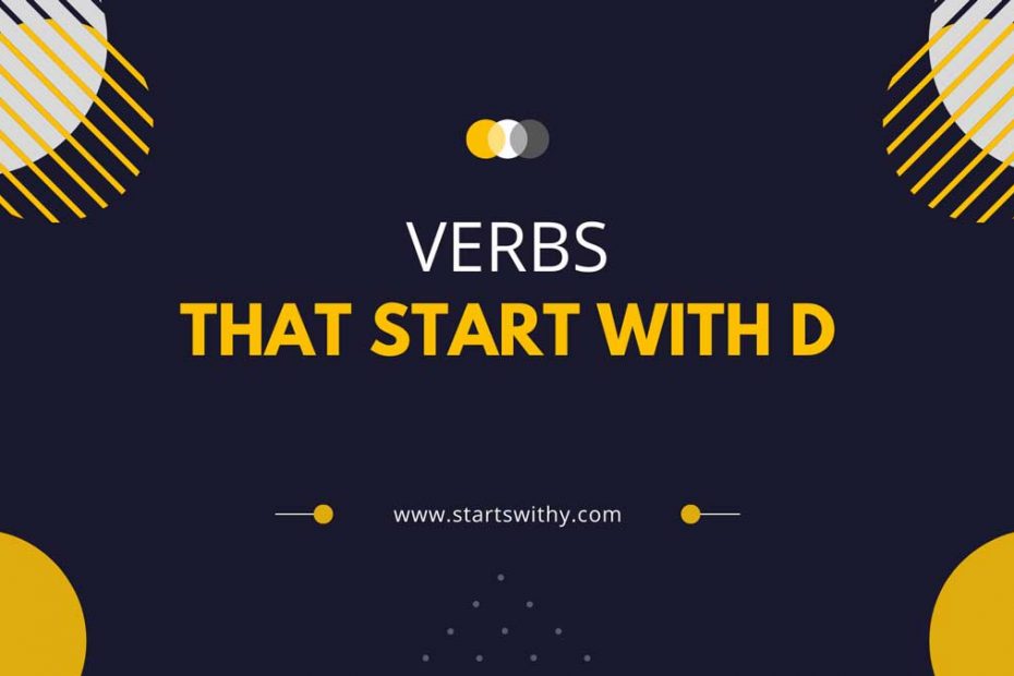 Verbs That Start With D