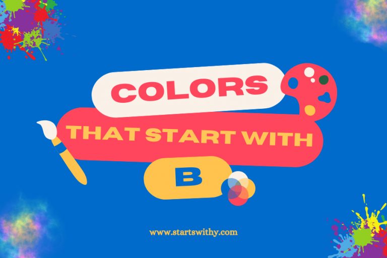 255+ Colors That Start With B (Names, Hex, RGB, CMYK)