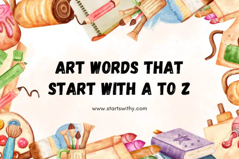 1450 Art Words That Start With A To Z   Art Words That Start With A To Z 768x512 