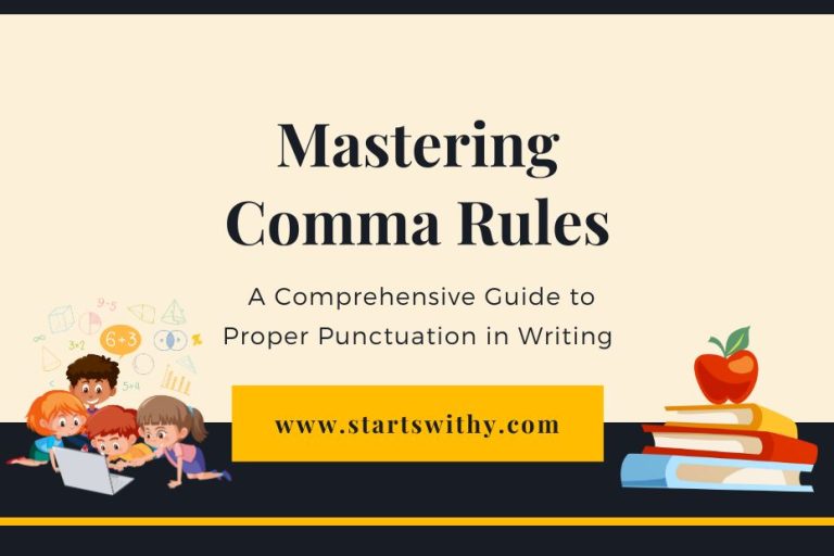 Mastering Comma Rules: A Comprehensive Guide to Proper Punctuation in ...