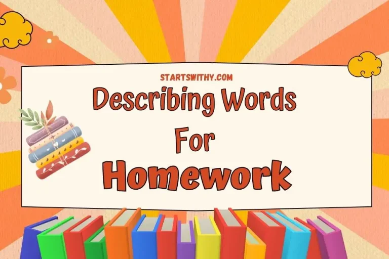 words to describe homework