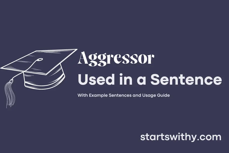 sentence with Aggressor
