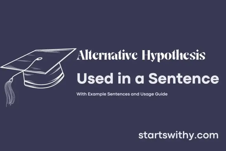 alternative hypothesis in a sentence