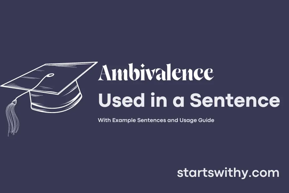 sentence with Ambivalence
