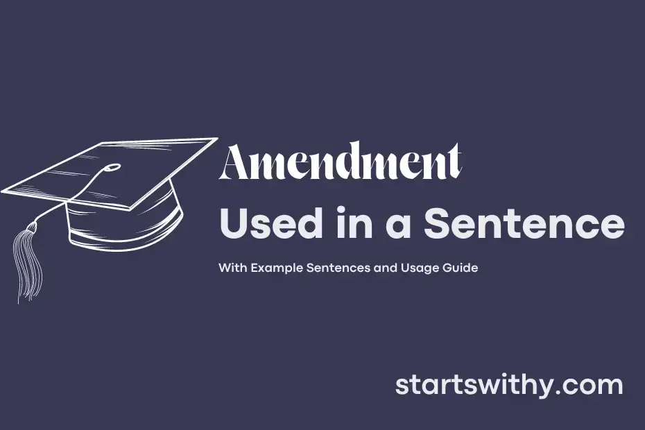 sentence with Amendment