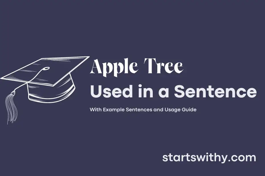 sentence with Apple Tree