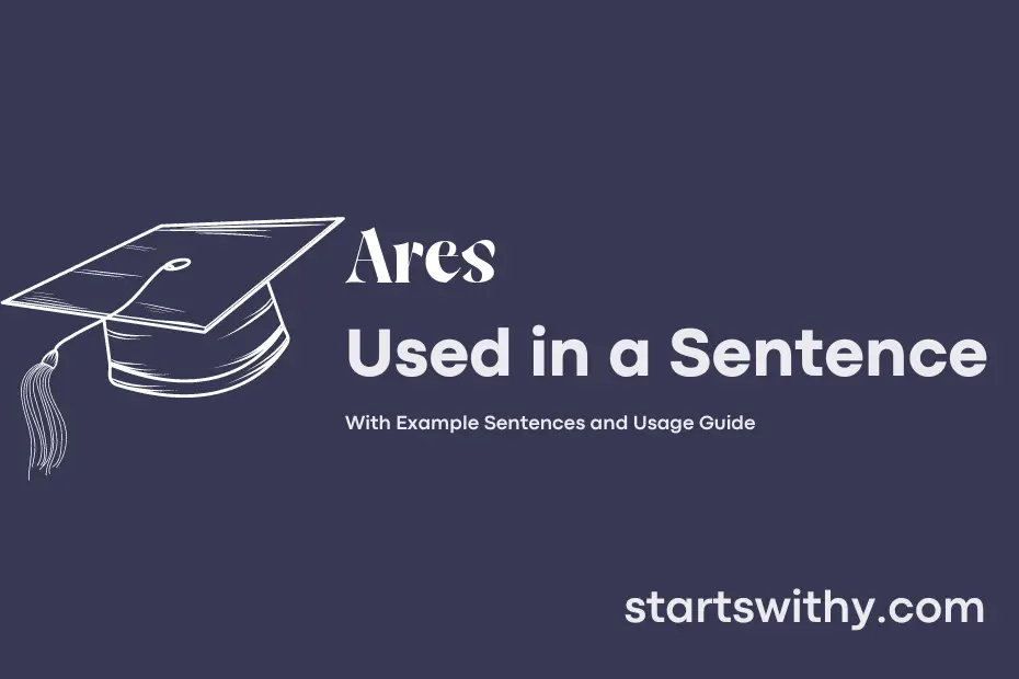 sentence with Ares