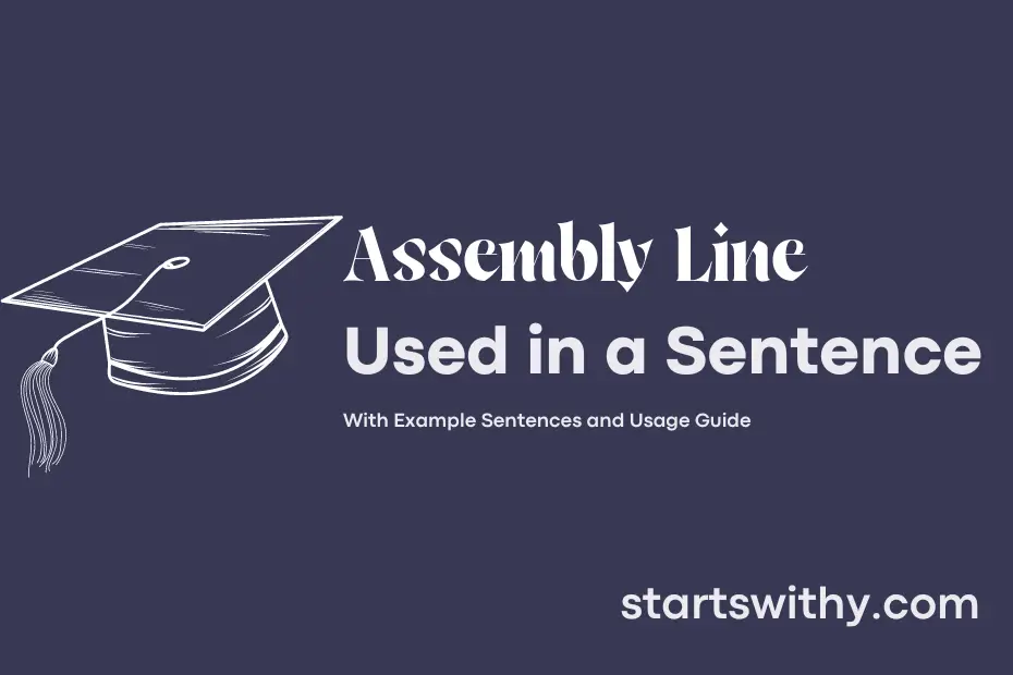 sentence with Assembly Line