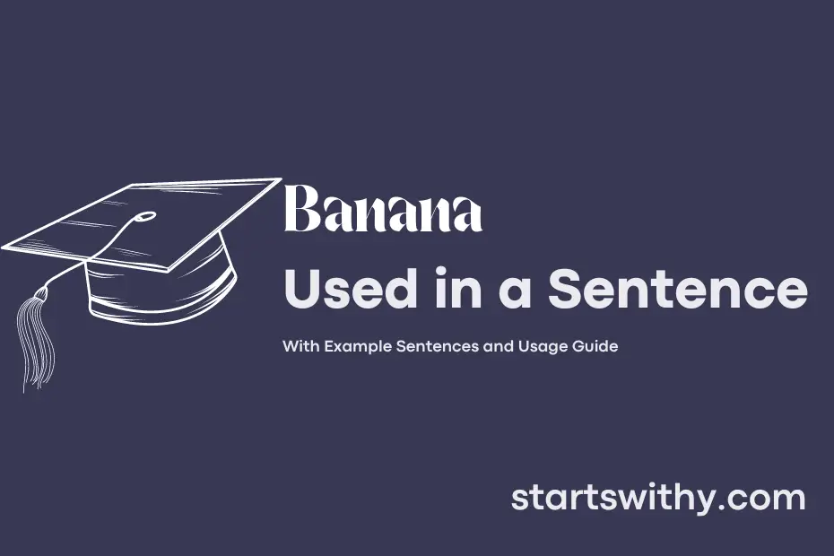 sentence with Banana