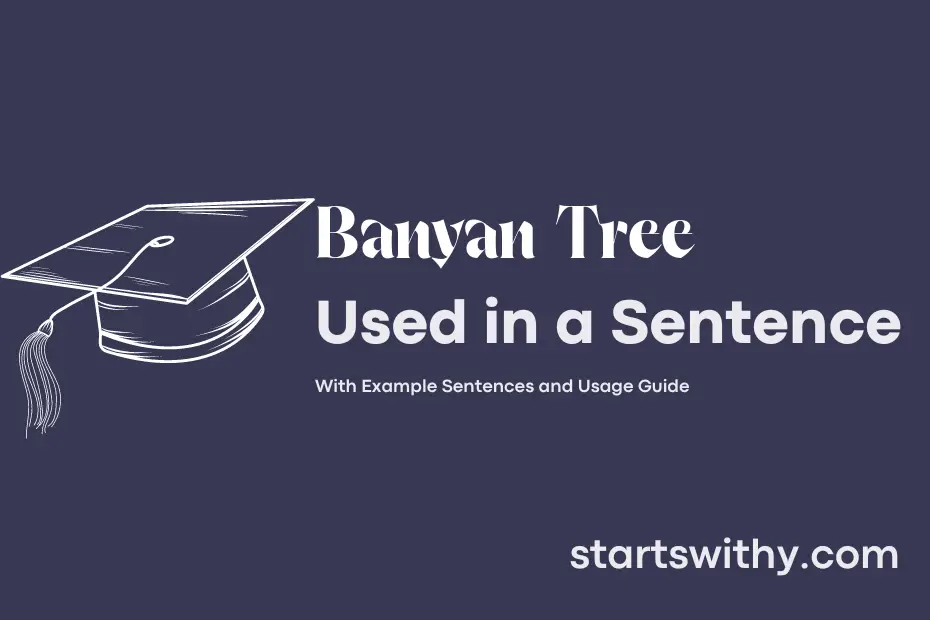sentence with Banyan Tree