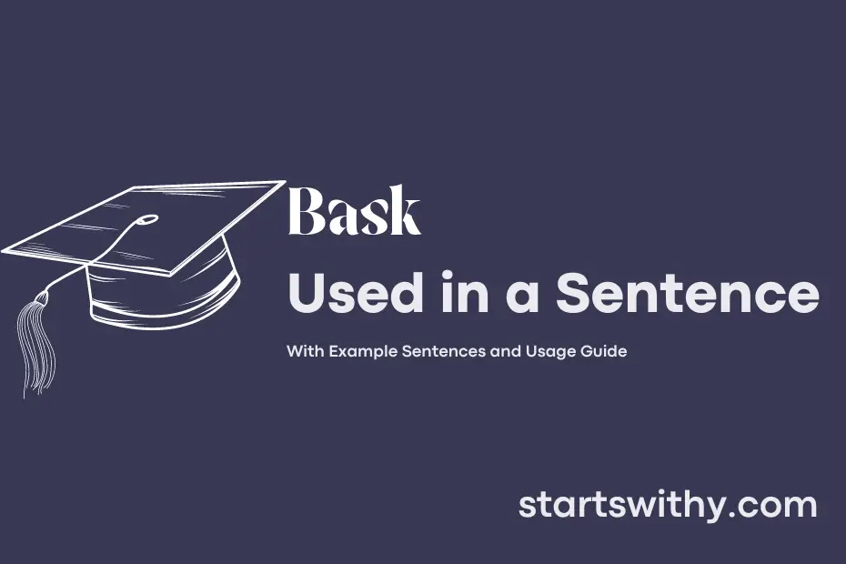 sentence with Bask