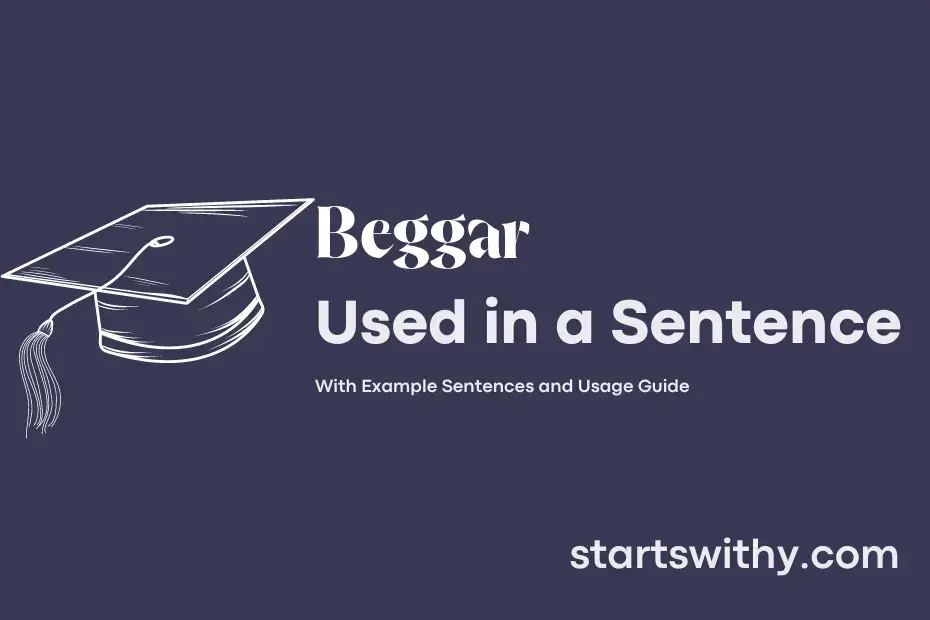 BEGGAR In A Sentence Examples: 21 Ways To Use Beggar