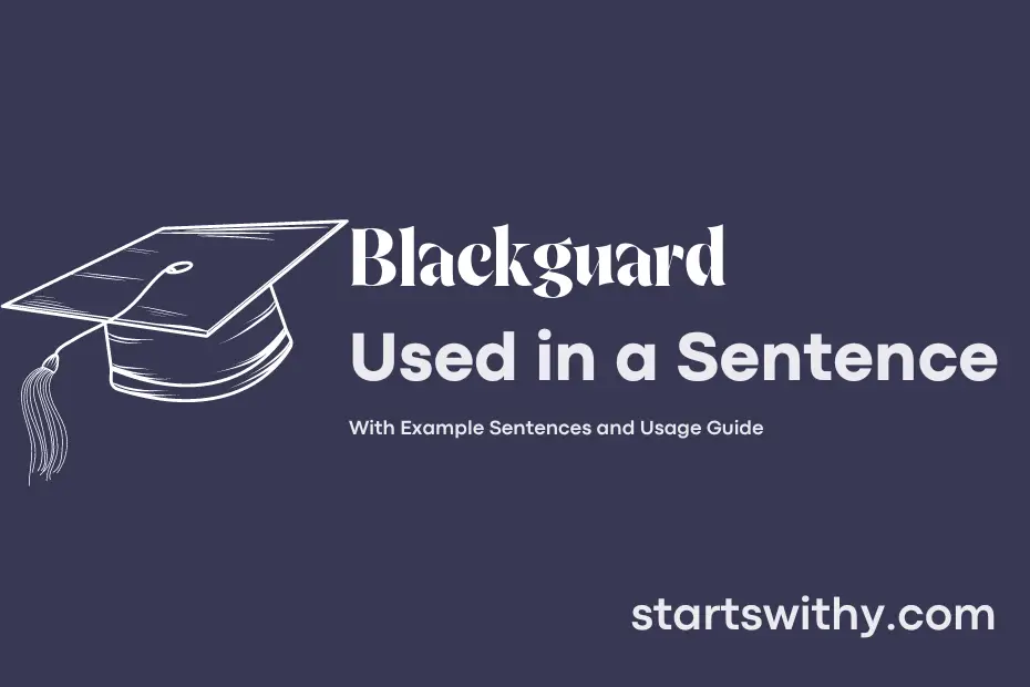 sentence with Blackguard
