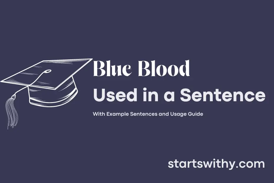 sentence with Blue Blood