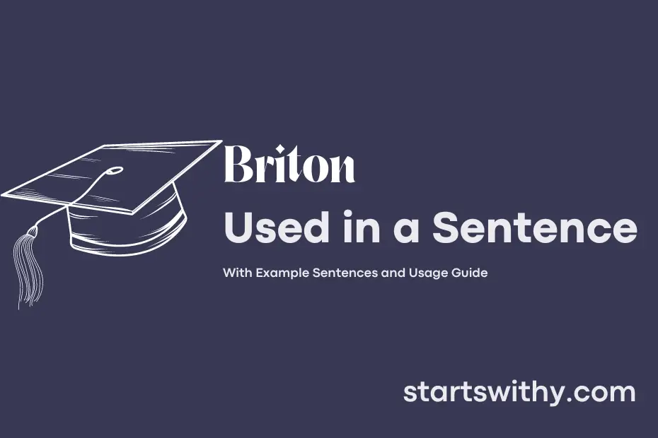 sentence with Briton
