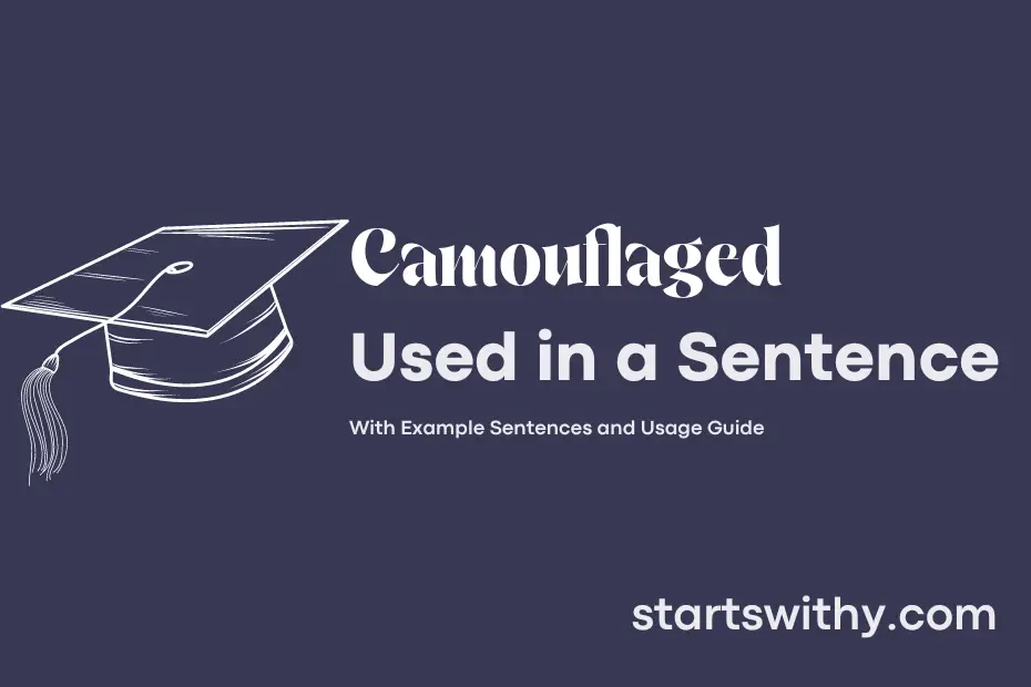 sentence with Camouflaged
