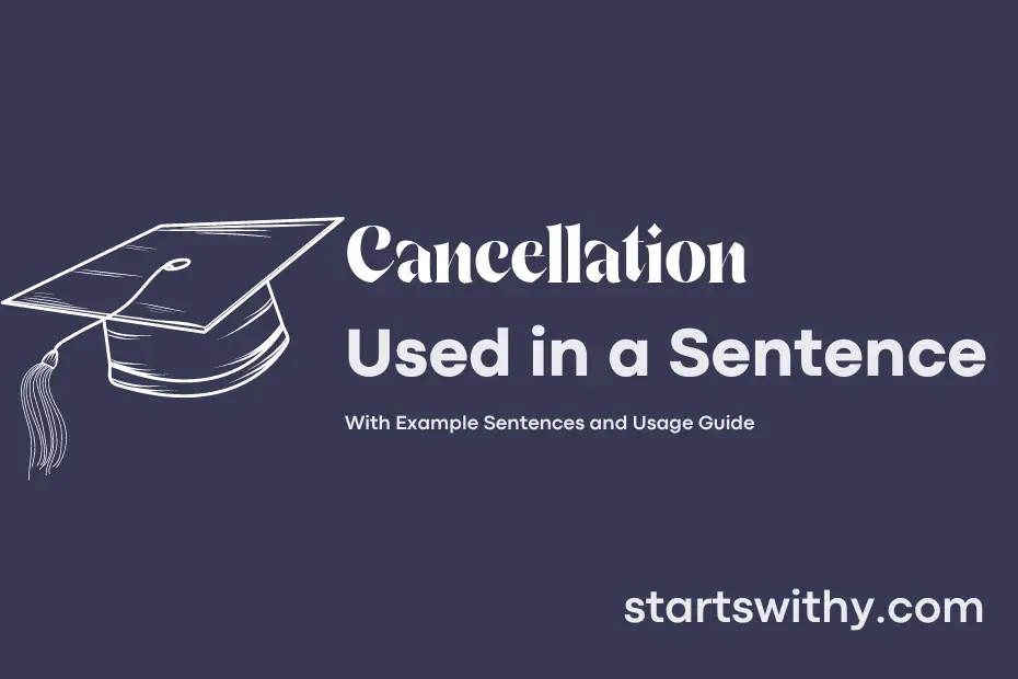 sentence with Cancellation