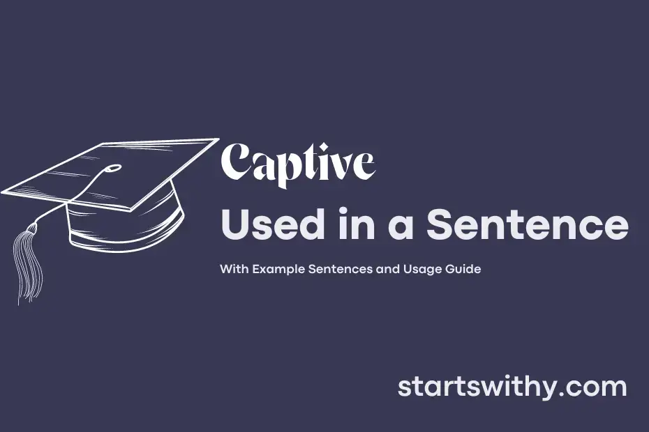 sentence with Captive