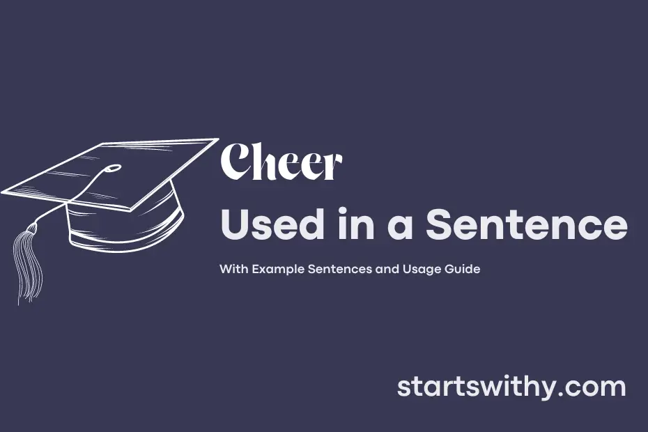 sentence with Cheer