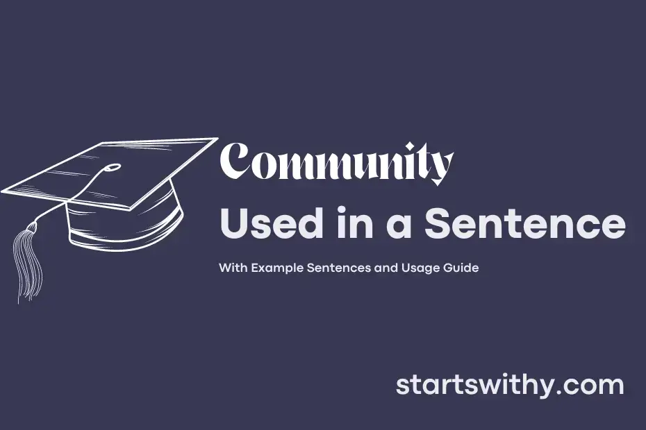 sentence with Community