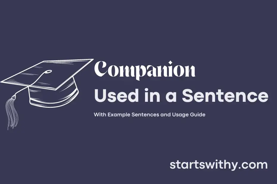 Use Companion In A Sentence