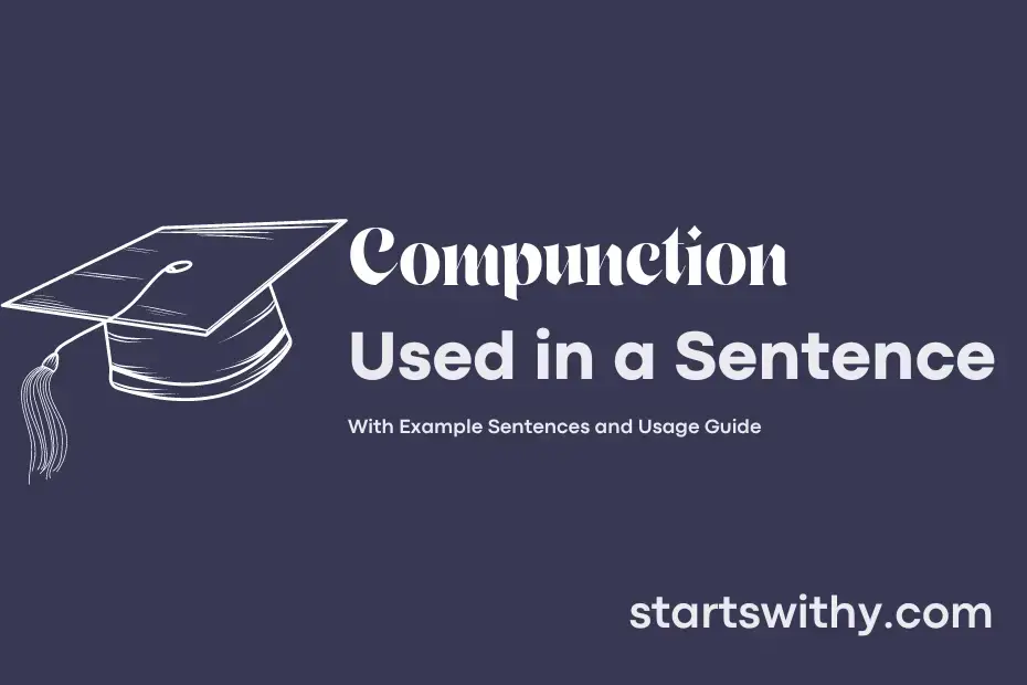 sentence with Compunction