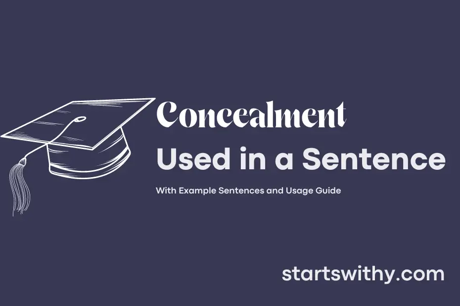 sentence with Concealment