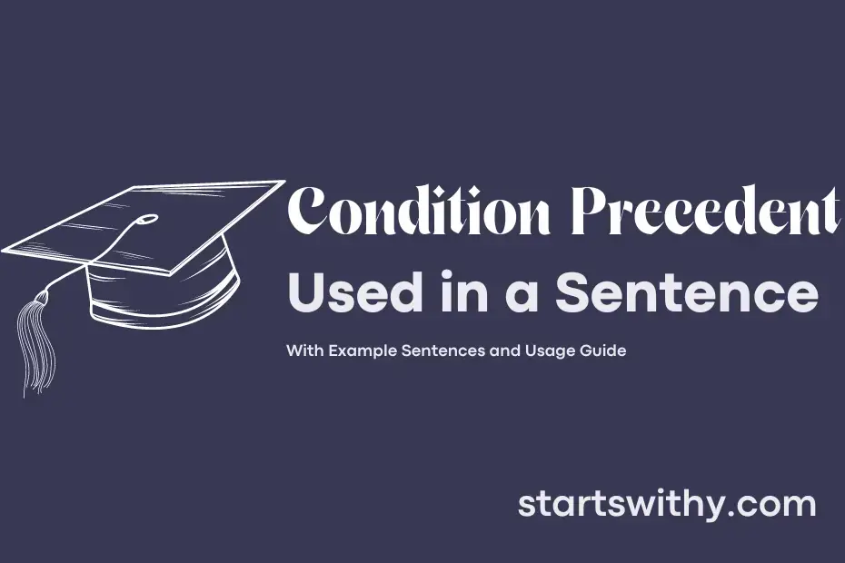 sentence with Condition Precedent