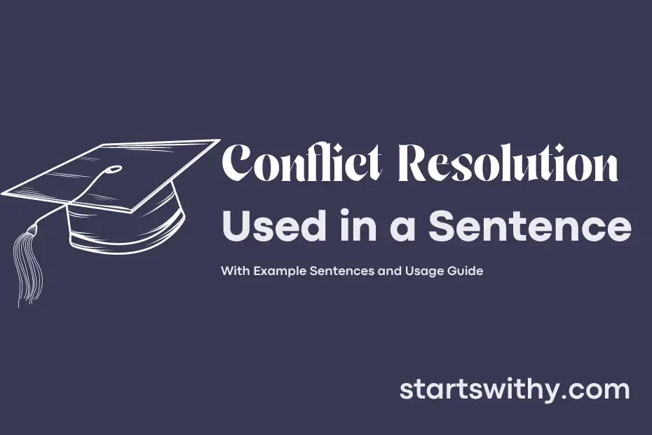 sentence with Conflict Resolution