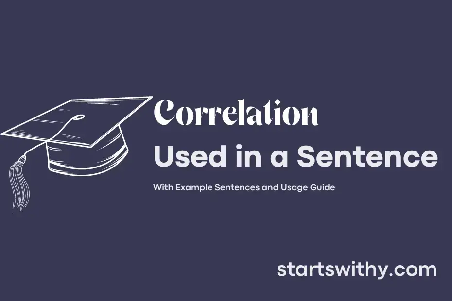sentence with Correlation