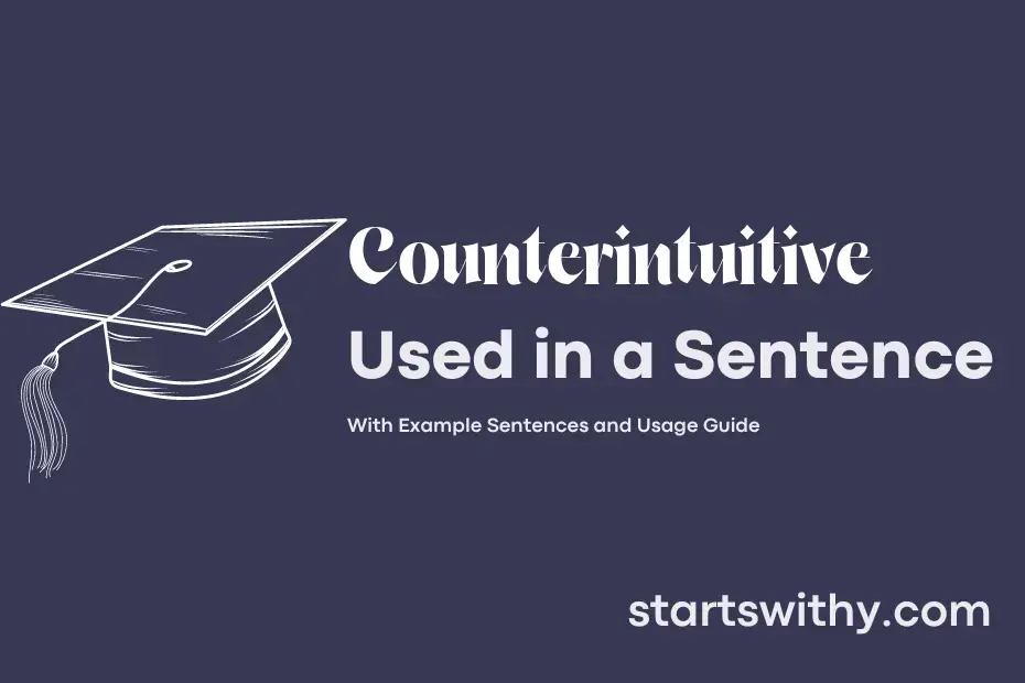 sentence with Counterintuitive