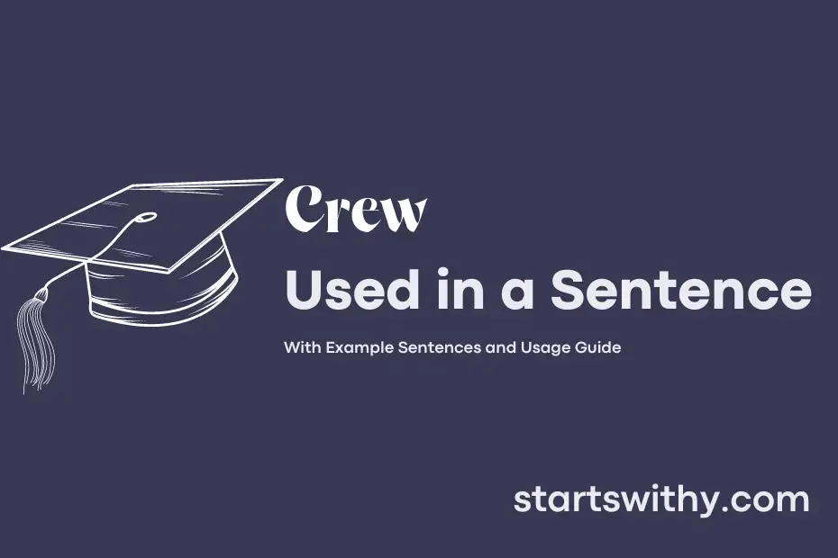 sentence with Crew