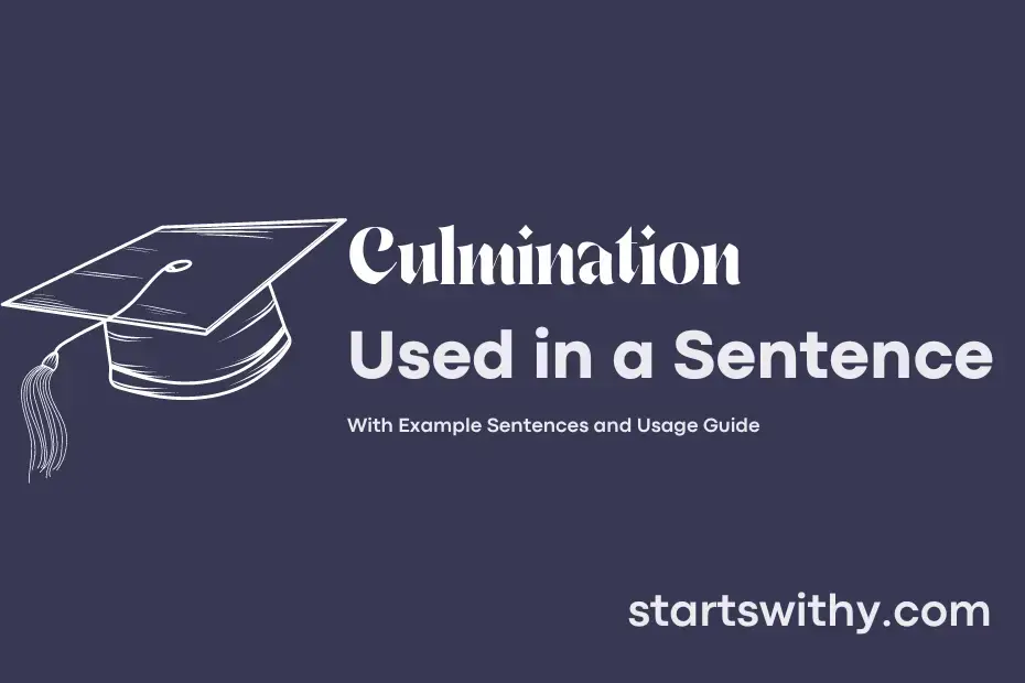 sentence with Culmination