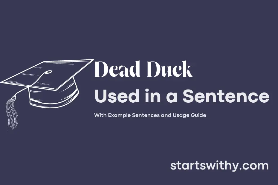 sentence with Dead Duck