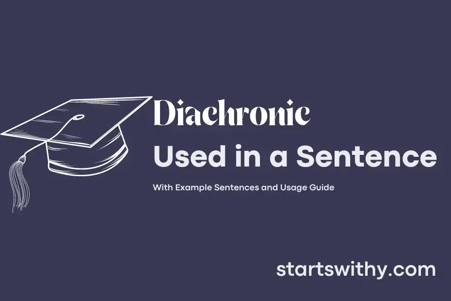 sentence with Diachronic