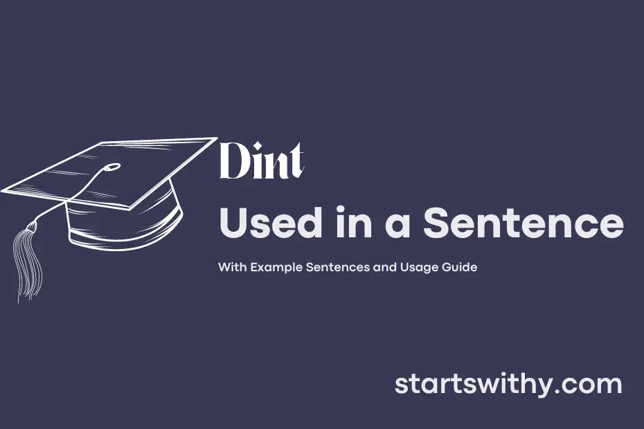 by dint of sentence examples