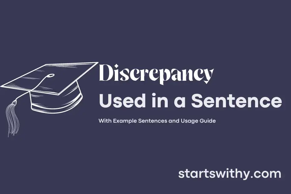 sentence with Discrepancy