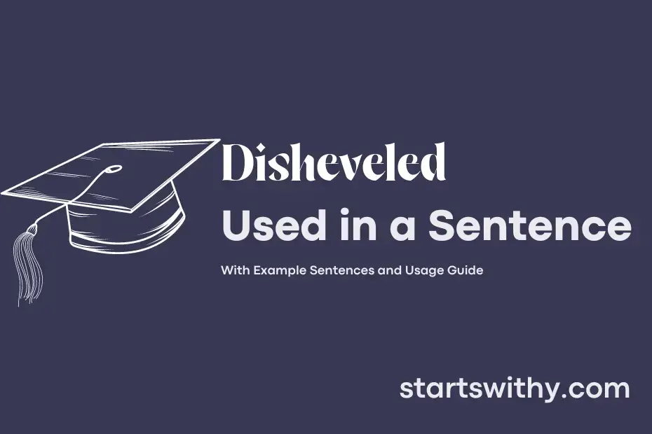 DISHEVELED in a Sentence Examples: 21 Ways to Use Disheveled