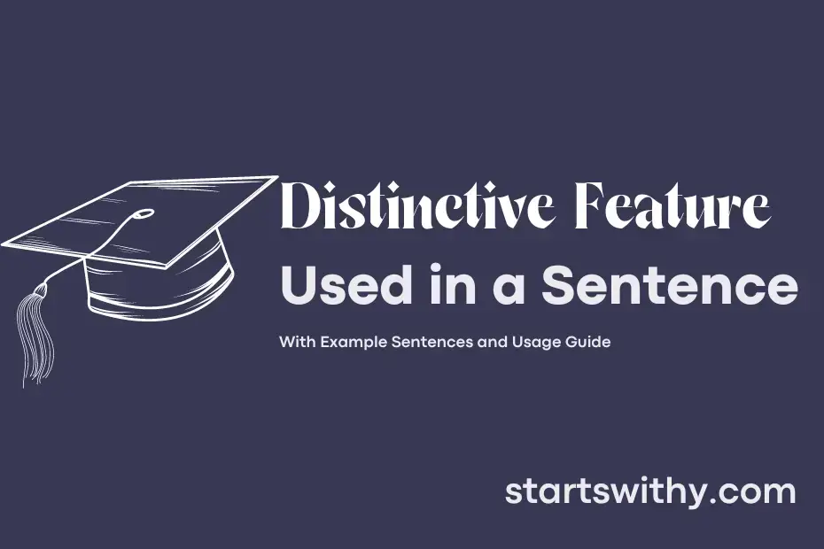 sentence with Distinctive Feature