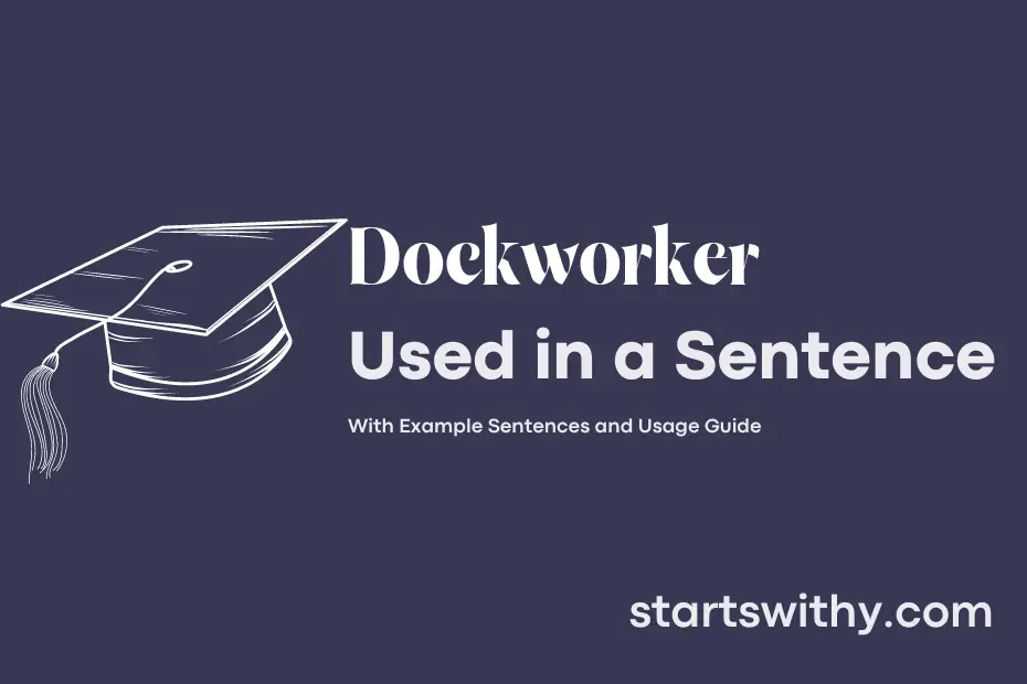 sentence with Dockworker