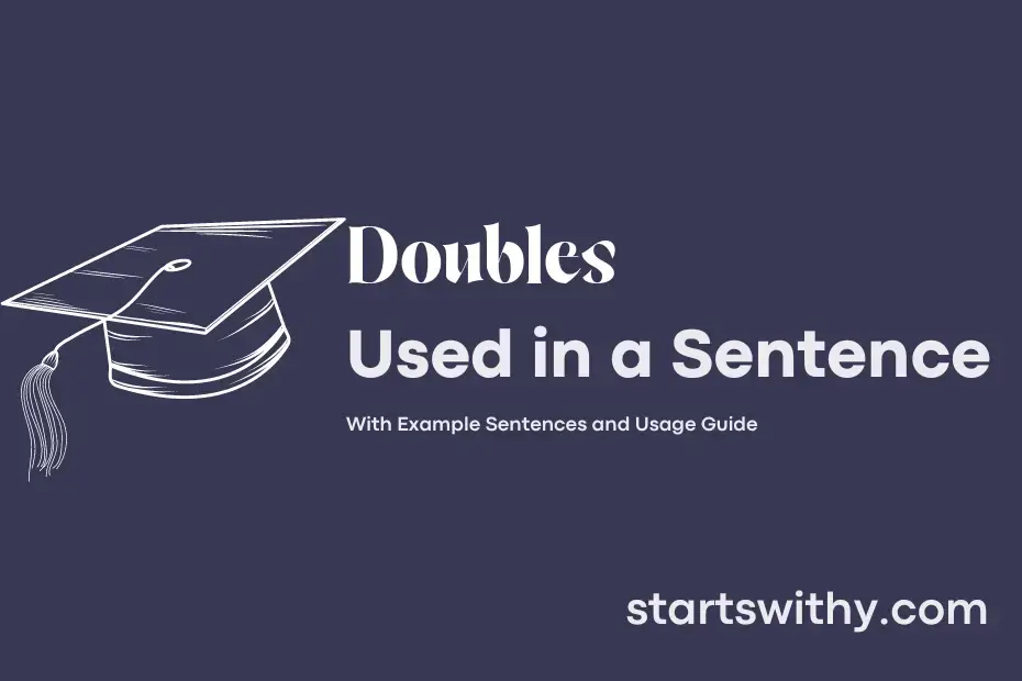 sentence with Doubles