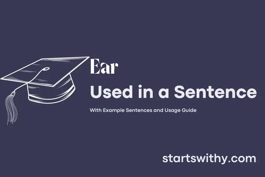 sentence with Ear