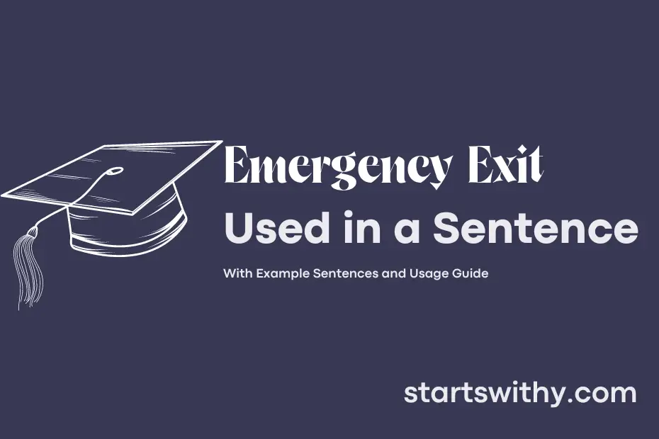 sentence with Emergency Exit