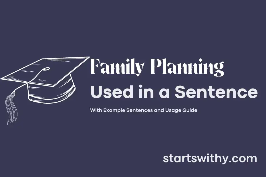 sentence with Family Planning
