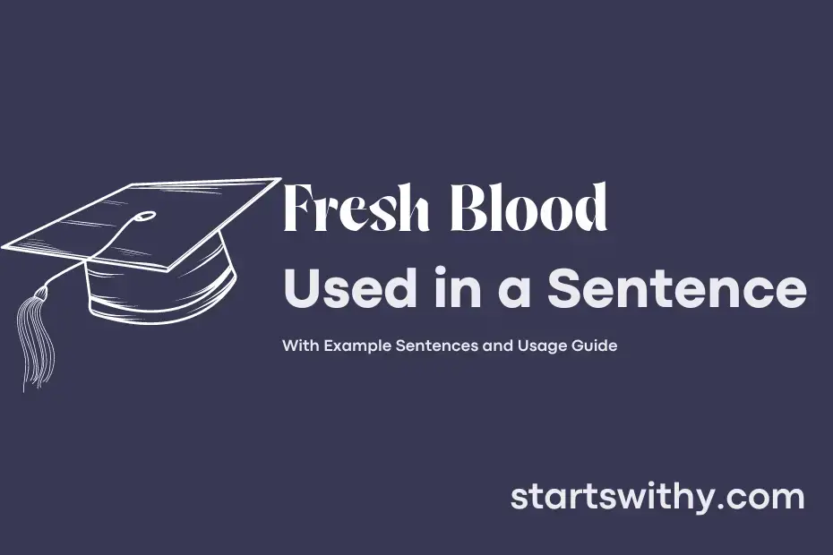 sentence with Fresh Blood